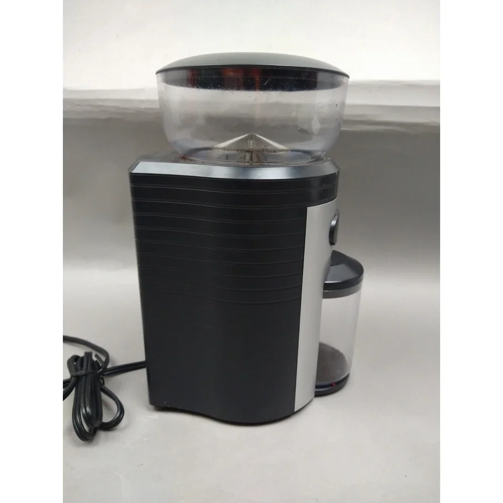 ESPRESSIONE PROFESSIONE CONICAL BURR COFFEE GRINDER BLACK/SiILVER MEC-5198 WORKS